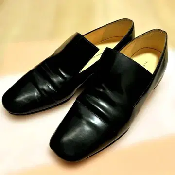 FABIO RUSCONI 오페라 슈즈 유리 가죽 로퍼 38