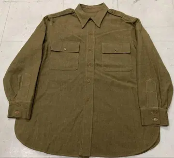 데드스탁 US ARMY 20s~30s 울 셔츠 미군 실물 턱끈