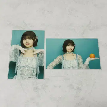 노기자카46 나카니시 아루노 네이블 오렌지 미니 브로마이드 2장 세트