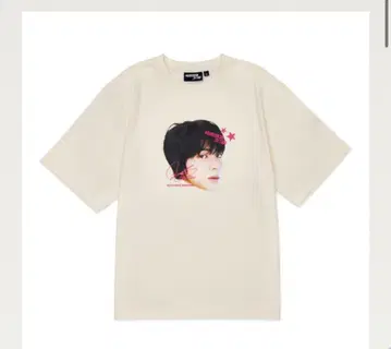 Runseokjin T셔츠 beige 얼굴T셔츠 베이지