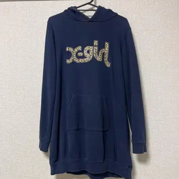 xgih 네이비 후드 부착 후드티 사이즈 1