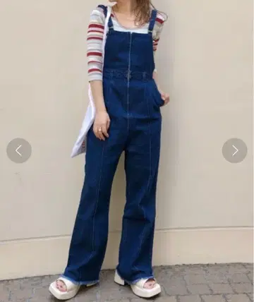 다크 데님 살로펫 플레어 팬츠