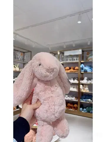 새상품급 JELLYCAT 토끼 봉제 인형 핑크 꽃무늬 M
