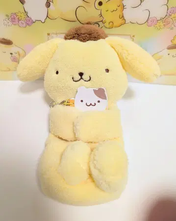 폼폼푸딩 봉제 인형 펜 케이스 메모