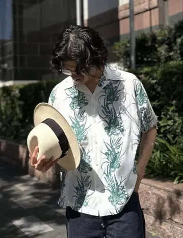 SCHOTT 레이온 셔츠 캑터스
