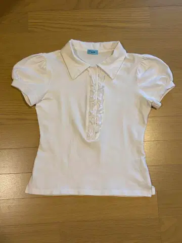 FguRL 에프걸 피케 셔츠 XS 사이즈 화이트 폭시