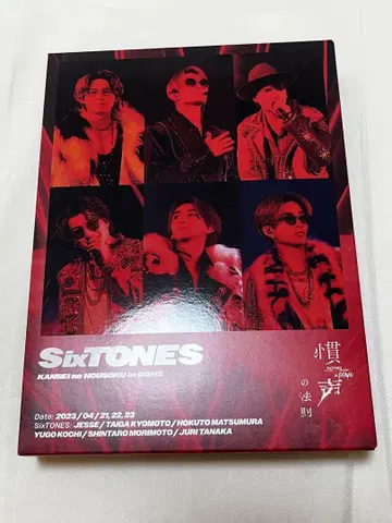 SixTONES 관성의 법칙 DVD
