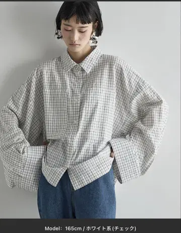 THE Yon 슈퍼 와이드 슬리브 박스 셔츠