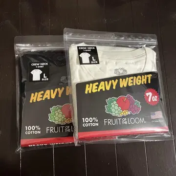 fruit of the loom 새상품 L 사이즈 티셔츠 2개 세트