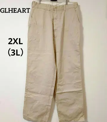 GLHEART 엘하트 빅 존 베이지 치노 팬츠 심플 3L 2XL