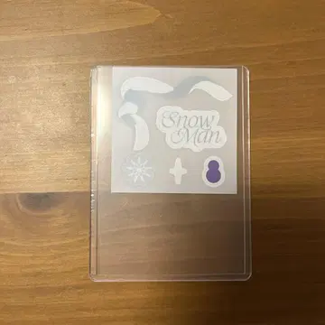SnowMan 한국 팝업 트레이딩 카드 데코 씰 후카사와 타츠야