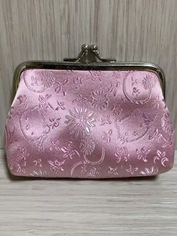 [ 대만 한정판 ] 원예방 타이베이 키티 핑크 가마구치 새틴