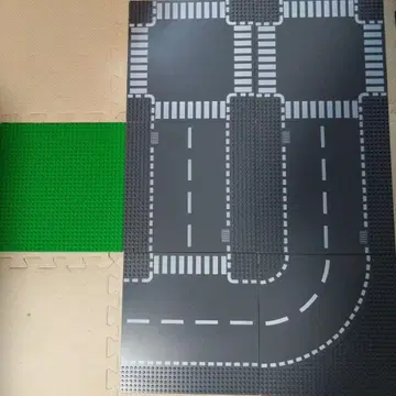 LEGO 도로 6장+그린 1장 세트 기초판 로드 플레이트 정품