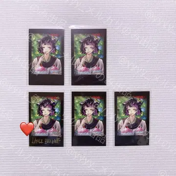 아쿠네코 악마 집사와 블랙 고양이 폴라로이드풍 카드 라무 리 금박