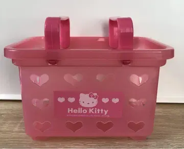 산리오 헬로키티 바스켓 타입 레트로 레어 당시 잡화 케이스 kitty