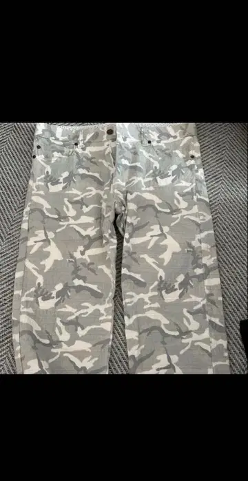 barassi 장미 팬츠 면 팬츠 화이트 그레이 카모 패턴 남성용