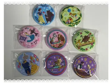Disney 자수 캔뱃지 8종 미녀와 야수 라푼젤 푸우 등