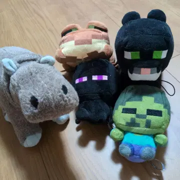 Minecraft 캐릭터 봉제 인형 세트