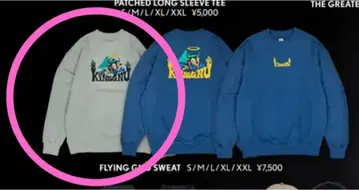 King Gnu FLYING GNU SWEAT L 사이즈 그레이