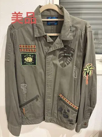 SCOTCH&SODA 밀리터리 자켓 빈티지 가공 데미지 가공