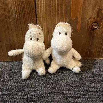 무민 봉제 인형 2체 세트 (신장 약 10cm)