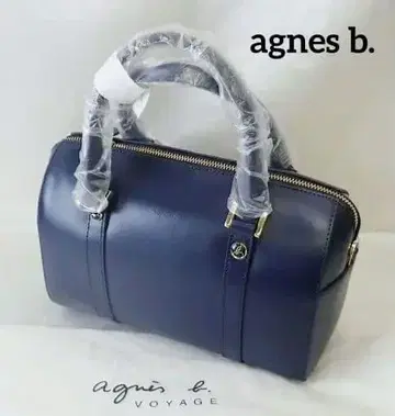 미사용 새상품 agnes b. 에네스베 숄더 핸드백 블루 계열