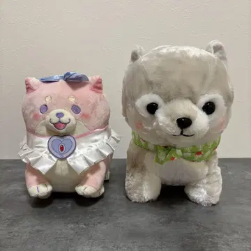 충견 모치시바 마루타마 콩 시바 삼형제 봉제 인형 2세트