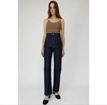 MOUSSY 스트레치 스트레이트 하이웨스트 데님 24