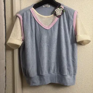 택 포함 새상품 와이낫 아스 레이어드 코튼 니트 S