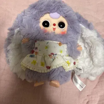 푹신푹신 보라색 봉제 인형 Baby three