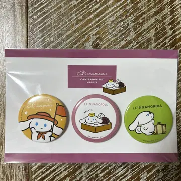 새상품 시나모롤 고자애 투어 나고야 지역 한정 캔뱃지 세트