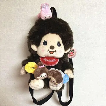 몽치치 백팩 스크런치 포함 봉제 인형 백팩