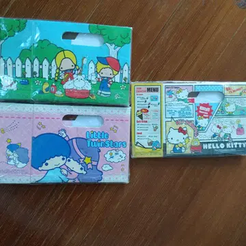 산리오 파티&지미 키키라라 헬로키티 미니 파일 BOX 3개 2008