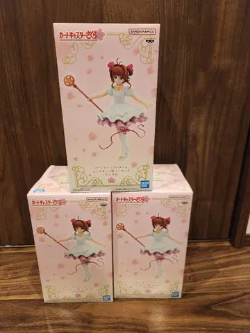 카드캡터 사쿠라 사쿠라 카드 편 피규어 키노모토 사쿠라 3개 세트