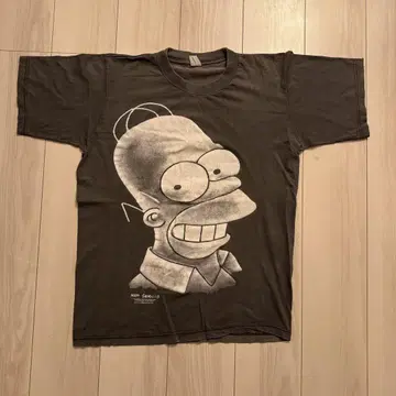 90s 매트 그레이닝 The Simpsons printed 티셔츠