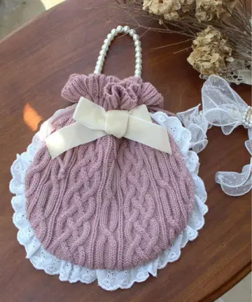 라스트 HB knit ribbon bag