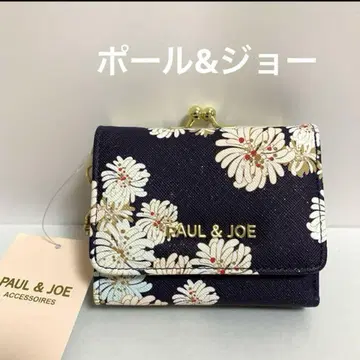 [새상품] PAUL&JOE 폴앤조, 크리잔테메 접이식 지갑, 네이비 H