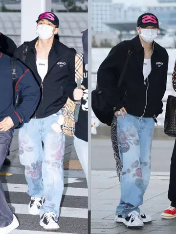 현진 착용 EYTYS Benz Bloom 데님 팬츠