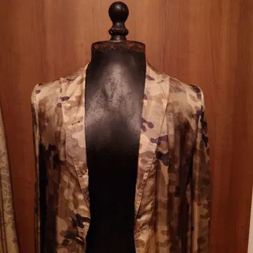 카모플라쥬 실크 드레스 밴 노튼 DRIES VAN NOTEN