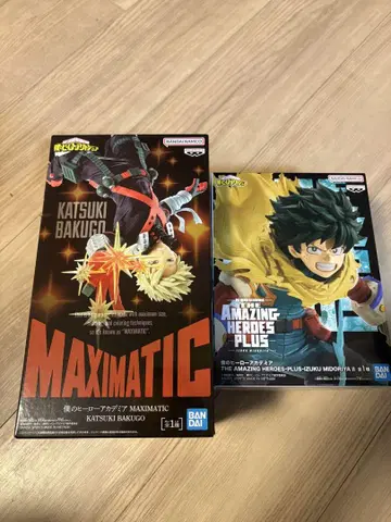 MAXIMATIC 바쿠고 카츠키 피규어와 AMAZING HEROS 데쿠