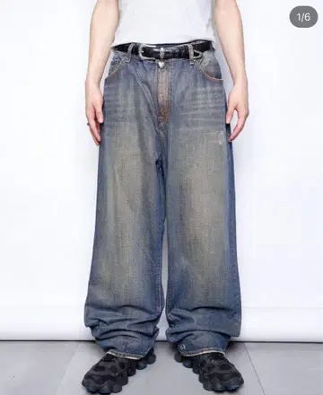 vintage ecko faded baggy jeans