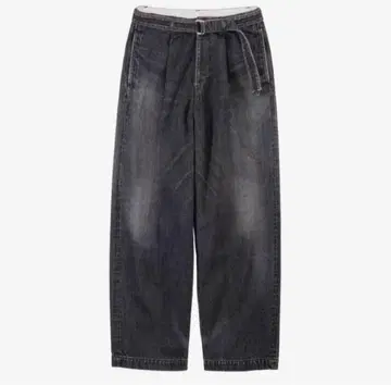 Graphpaper selvage denim belted pants