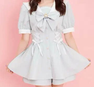 Secret Honey 세일러 셋업 스카이블루