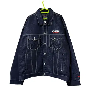 후부/FUBU 데님 자켓 블루종 아우터 점퍼 아메카지
