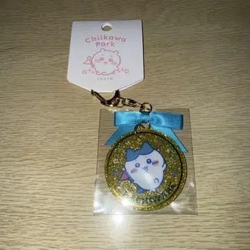 치이카와 파크 메달풍 아크릴 키링 하치와레