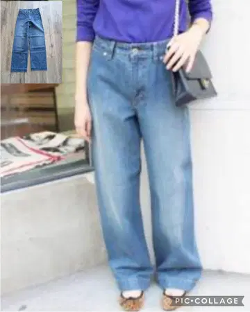 SLOBE IENA [ LEDENIM ] 루즈 스트레이트 데님