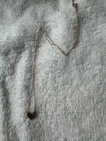 ete 하트형 목걸이 Love 각인 포함