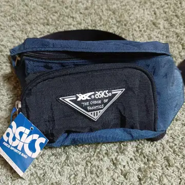 새상품 90s ASICS 바디백 네이비