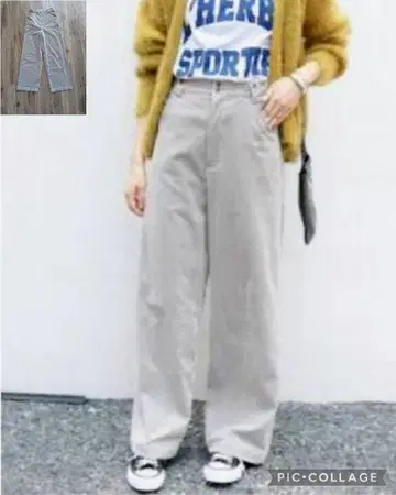 SLOBE IENA [ 코듀로이 와이드 팬츠 ]