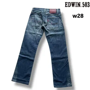 EDWIN 에드윈 503 블루 트립 데님 팬츠 size 28